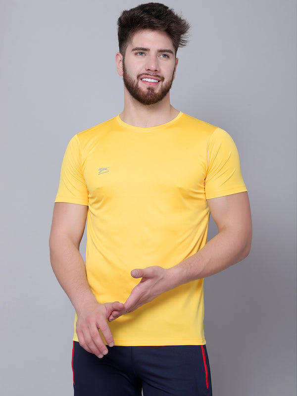 T Shirt |Core Round Neck|Yellow
