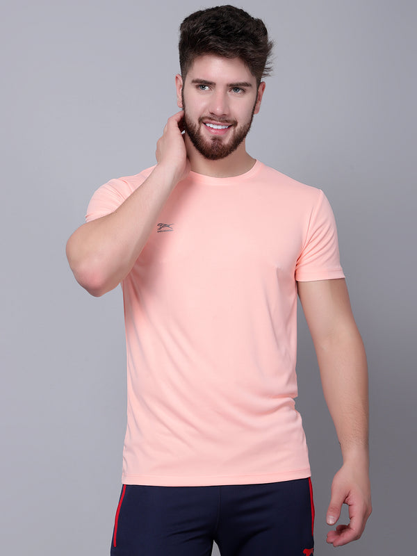 T Shirt |Core Round Neck|Peach