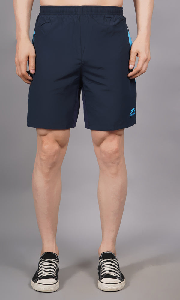 Shorts Active | T.Z Material| Navy Cyan