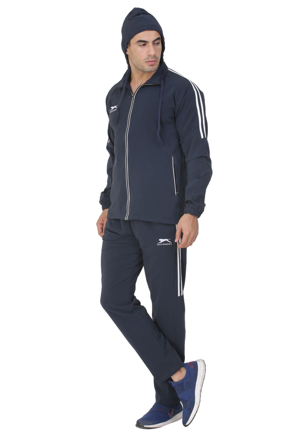 Track Suit |N.S Spandex| Strecheable| Navy White