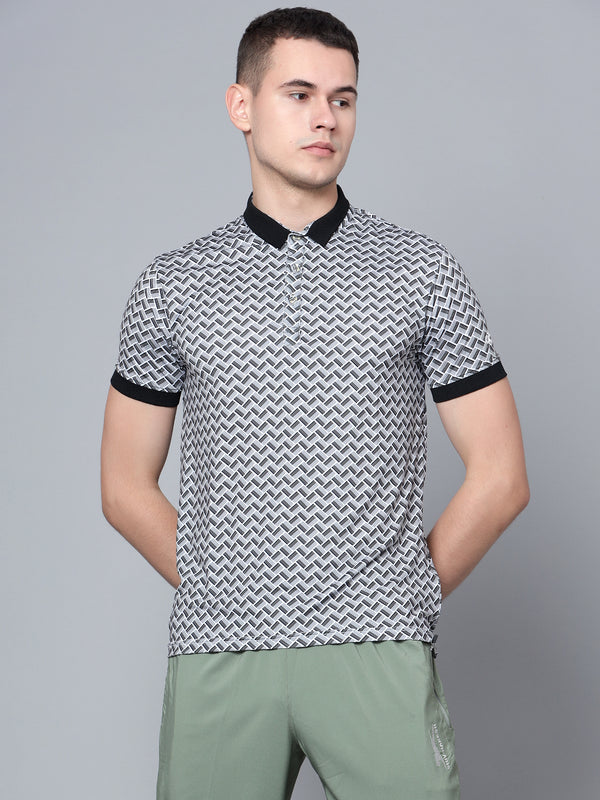 T Shirt |Tessellation Polo|Black|