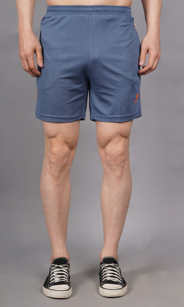 Shorts Classic |Nirmal Net| D.Grey Orange