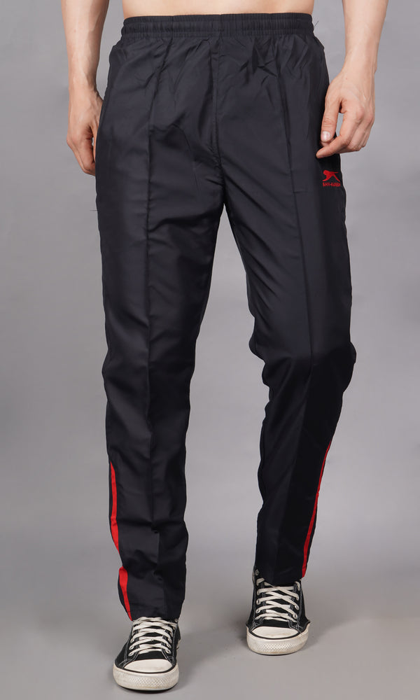 Classic Track Pants |Polyester| Black Red