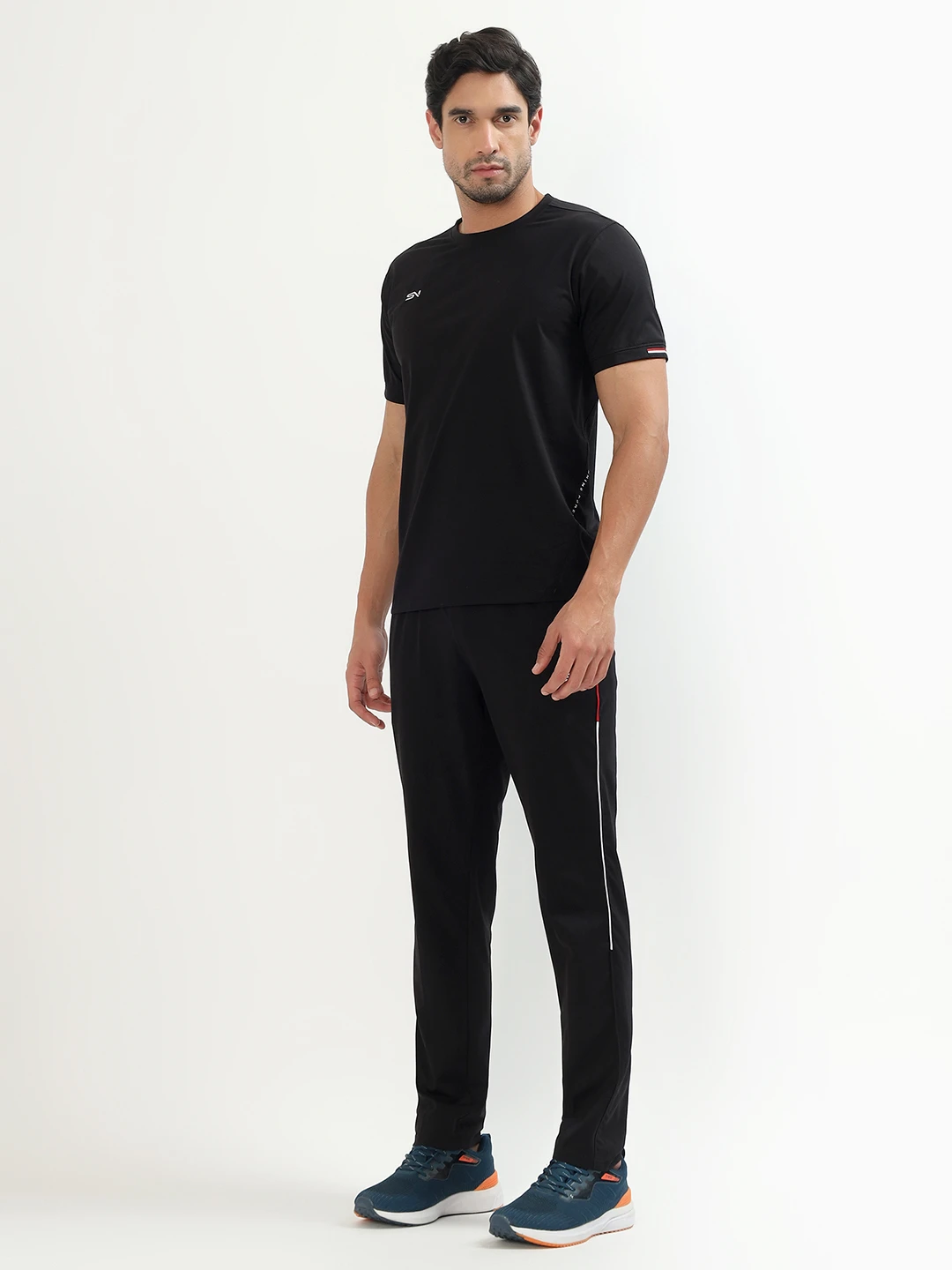 Men's Black Sportswear Co Ord Set for Gym Workout and Training