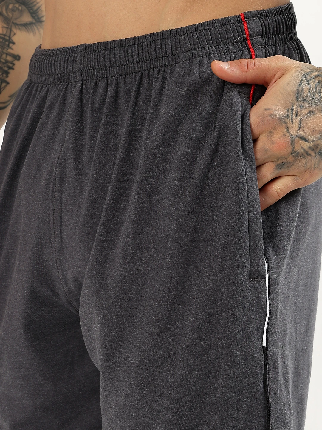Men's Dark Grey Athleisure Activewear Co Ord Set for Men