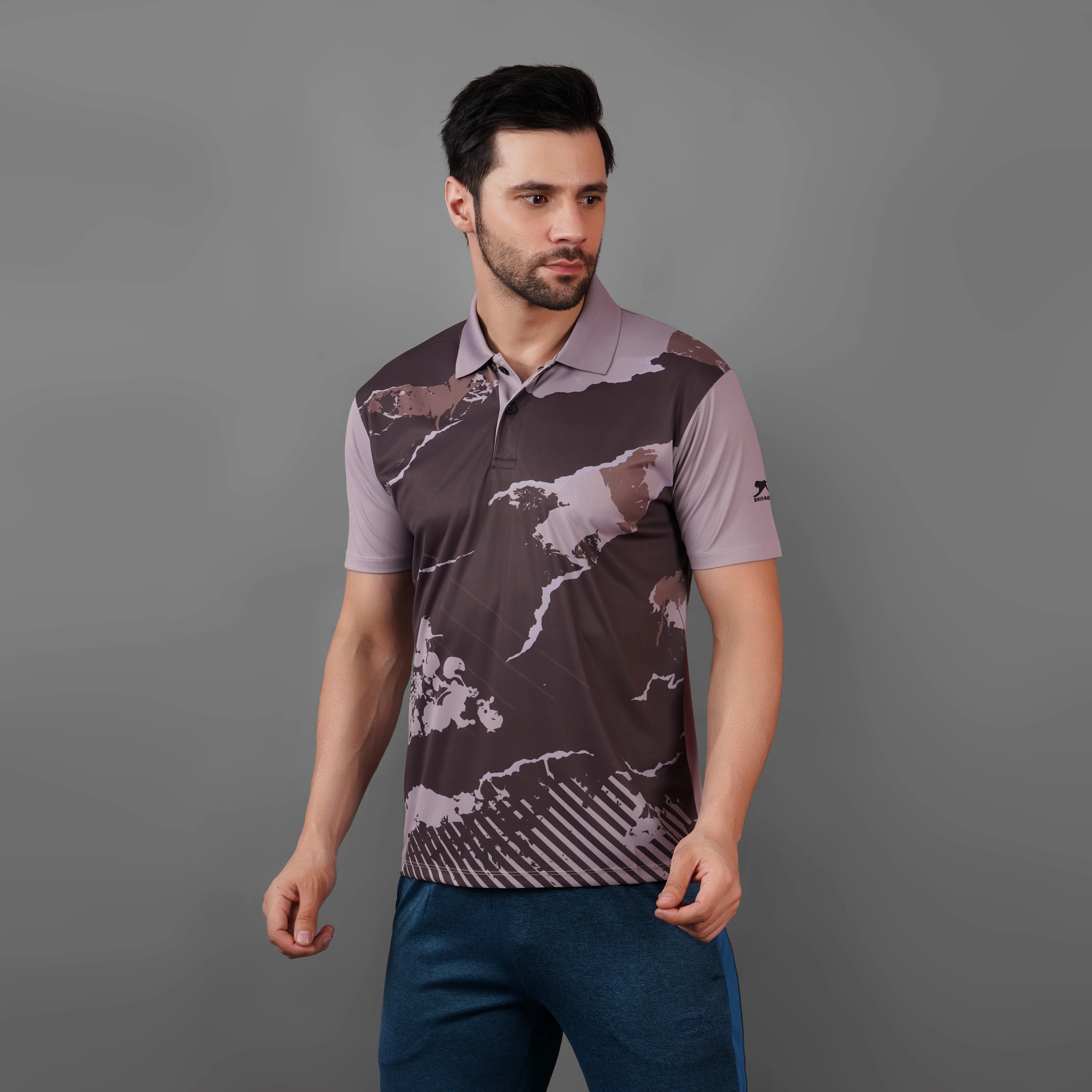 Regular Fit T-Shirt Brown by Shiv Naresh