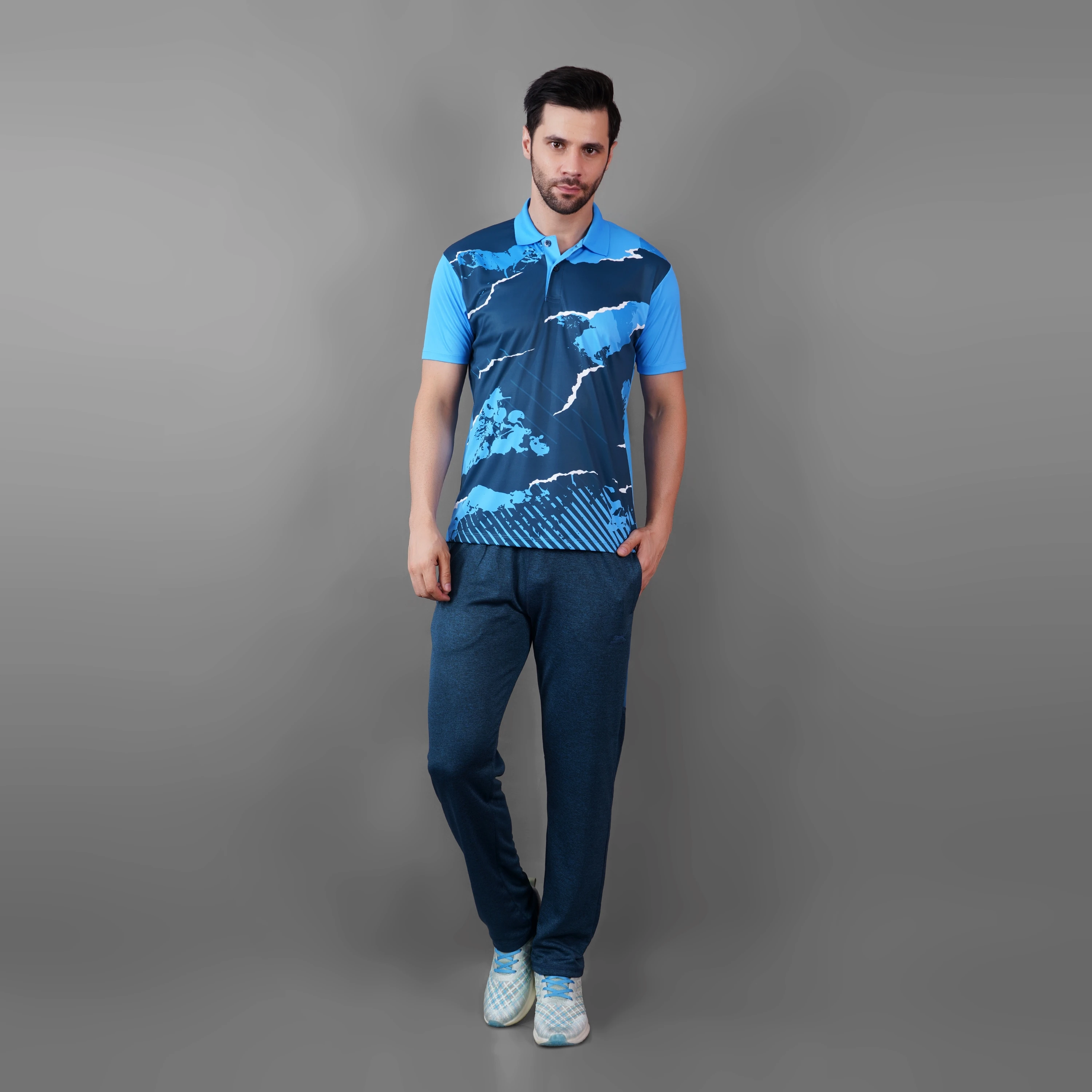 Regular Fit T-Shirt Cyan by Shiv Naresh