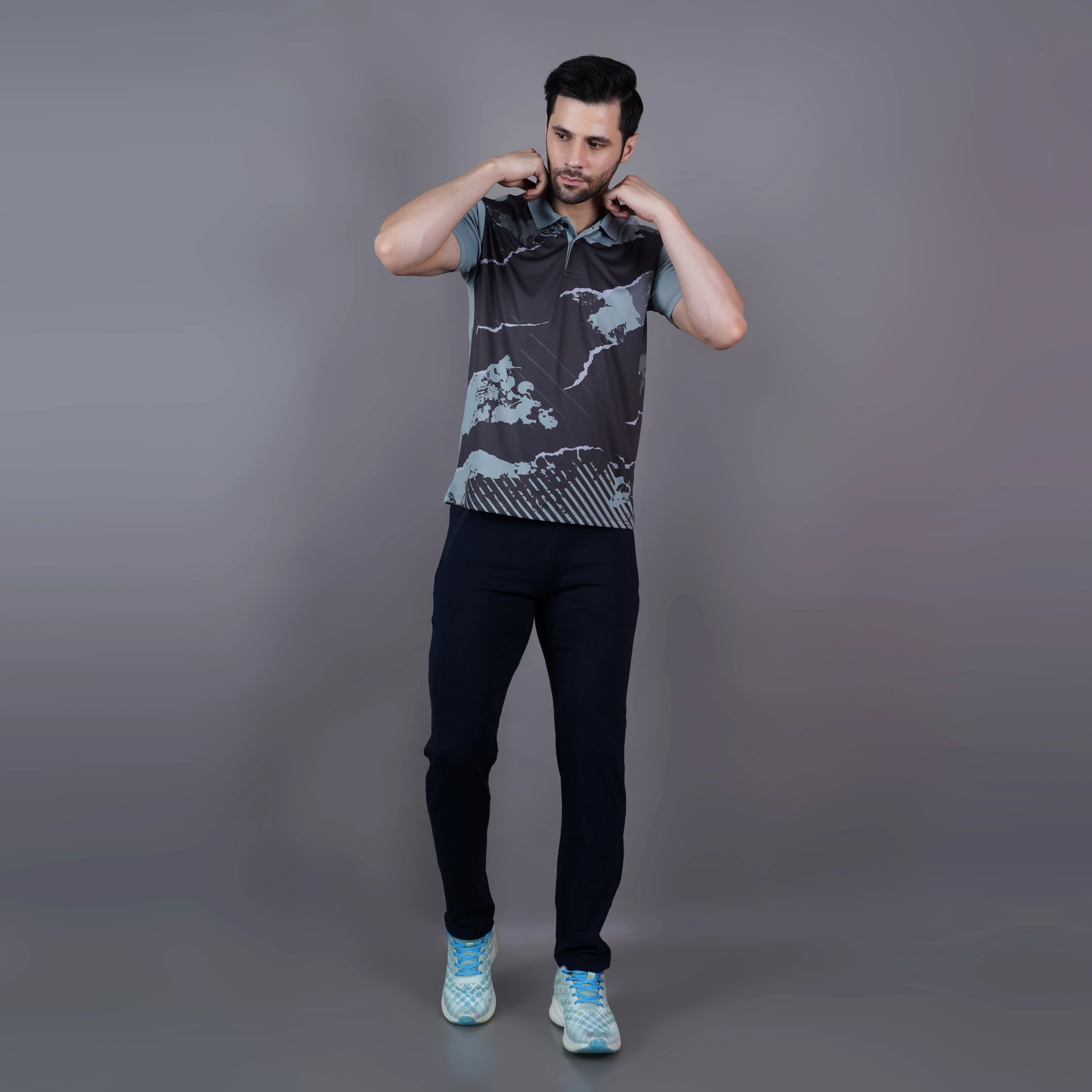 Regular Fit T-Shirt Olive Pista by Shiv Naresh