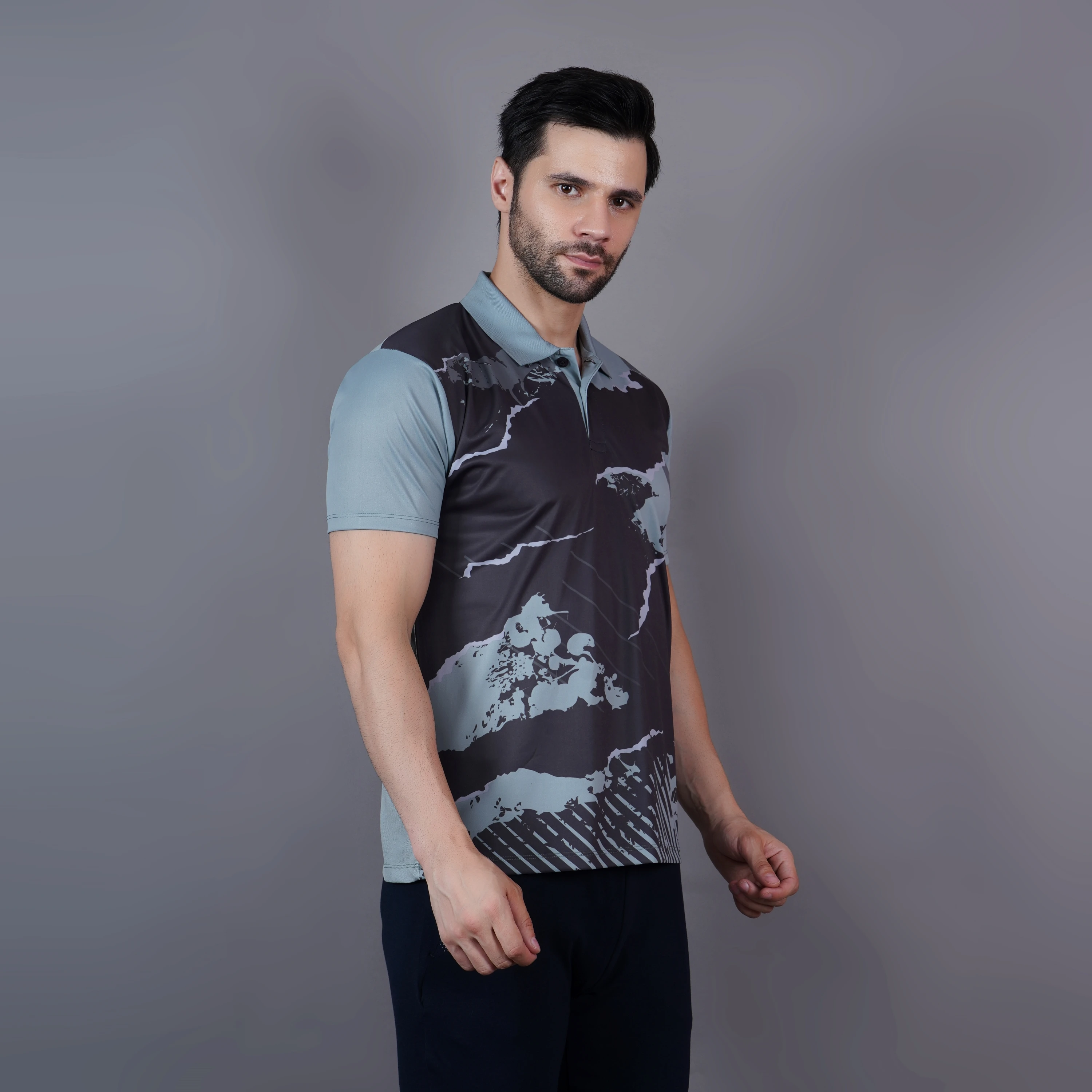Regular Fit T-Shirt Olive Pista by Shiv Naresh
