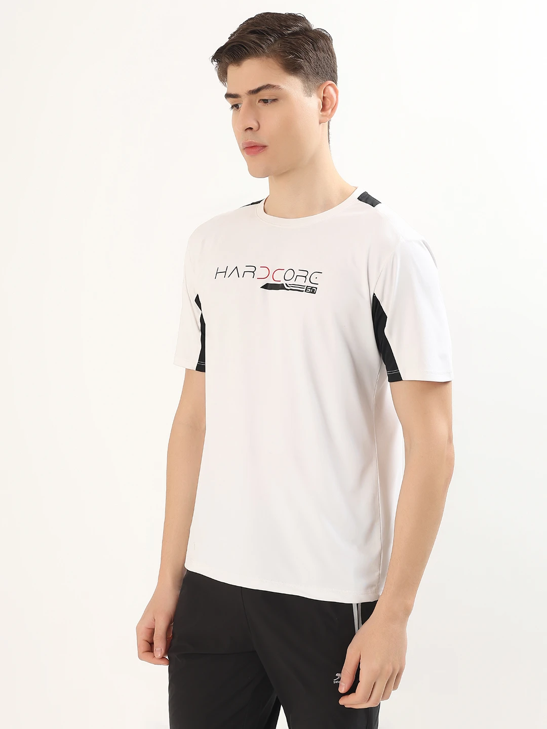 Elite Performance Training Tee White Black by Shiv Naresh