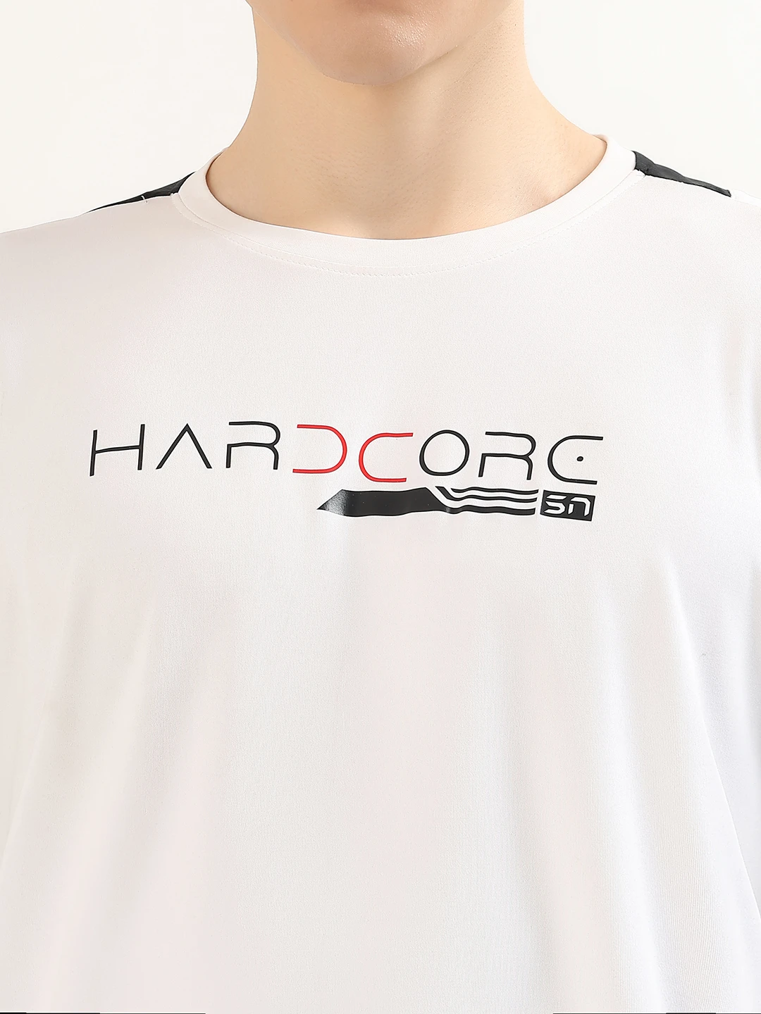 Elite Performance Training Tee White Black by Shiv Naresh