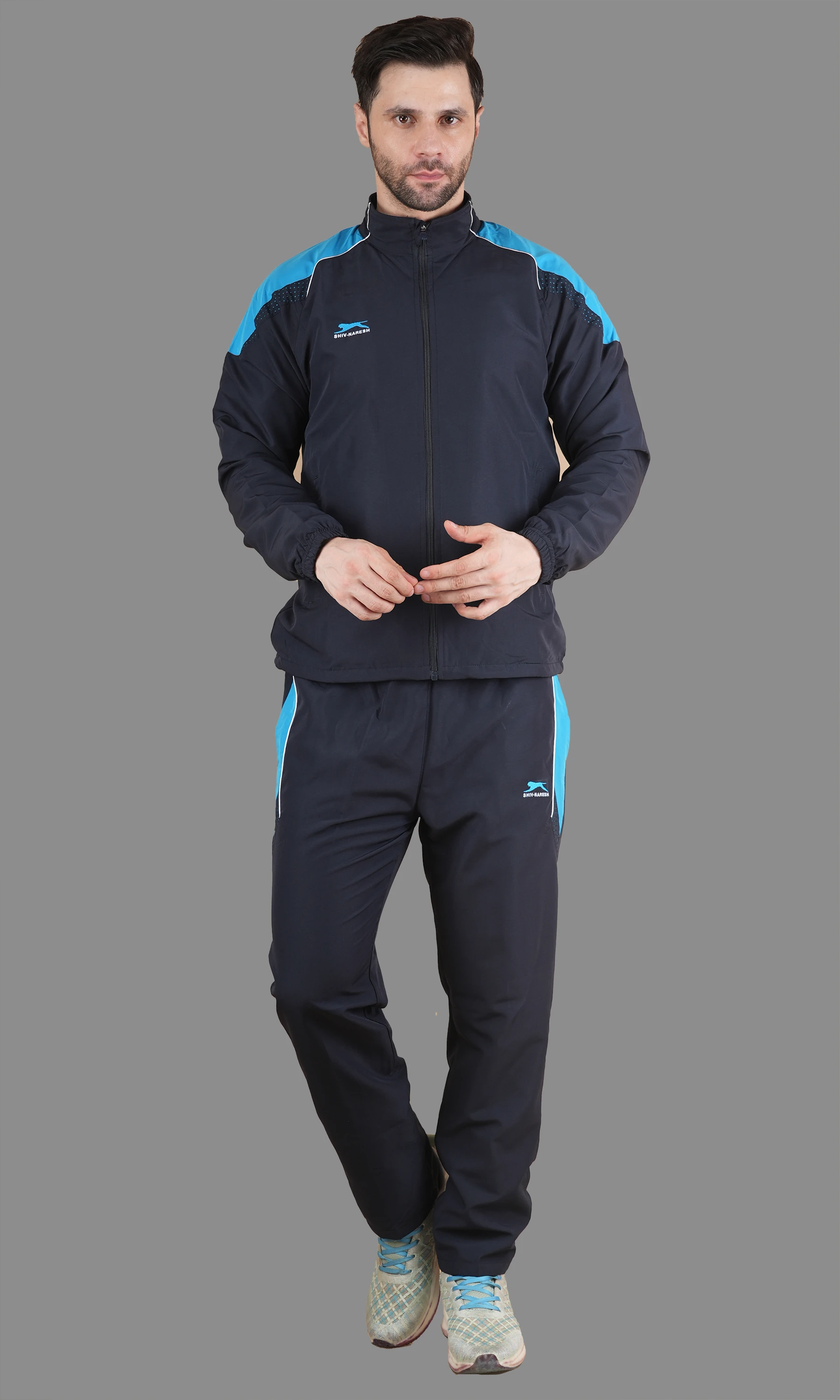 Navy/Cyan/White