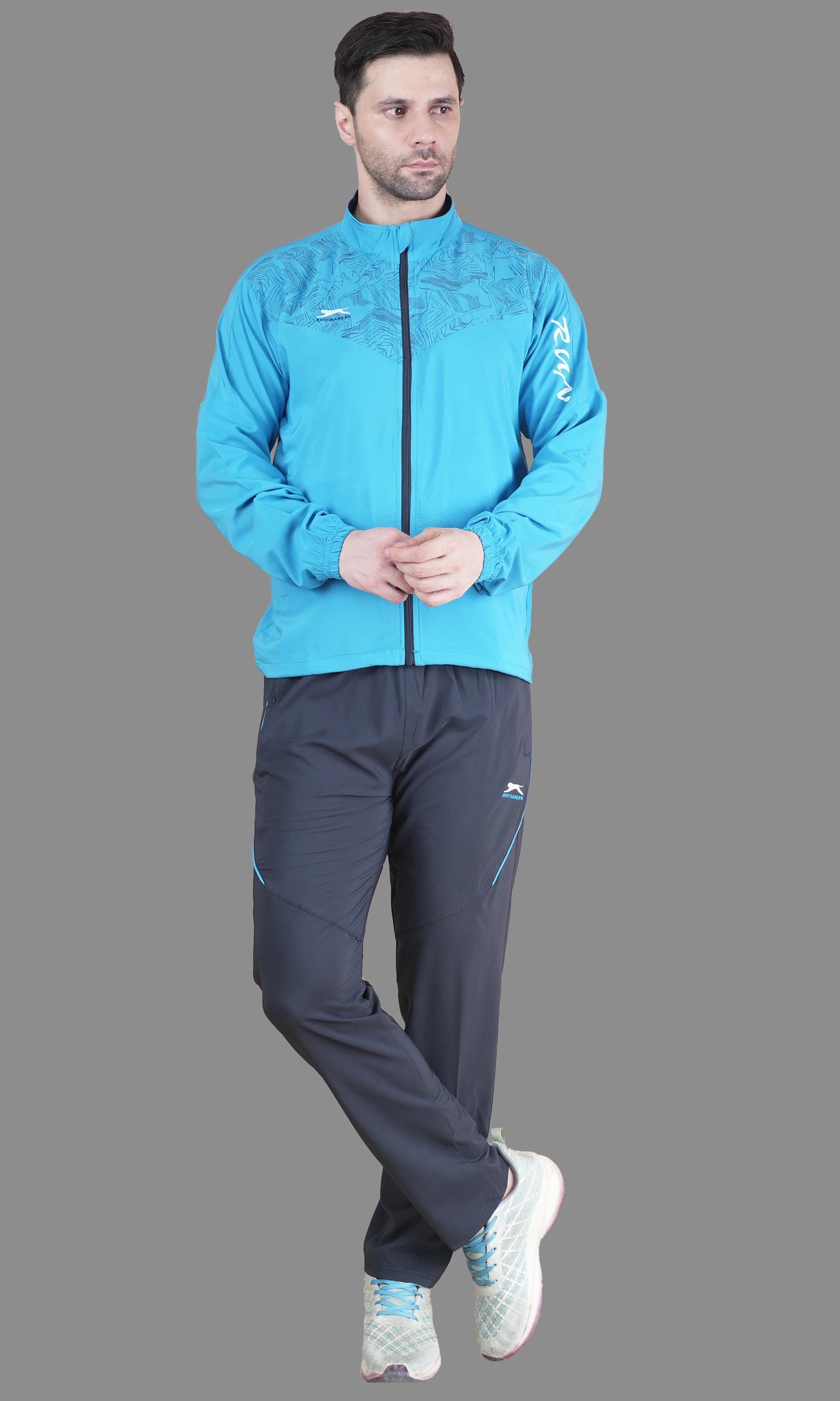 Cyan/Navy/White