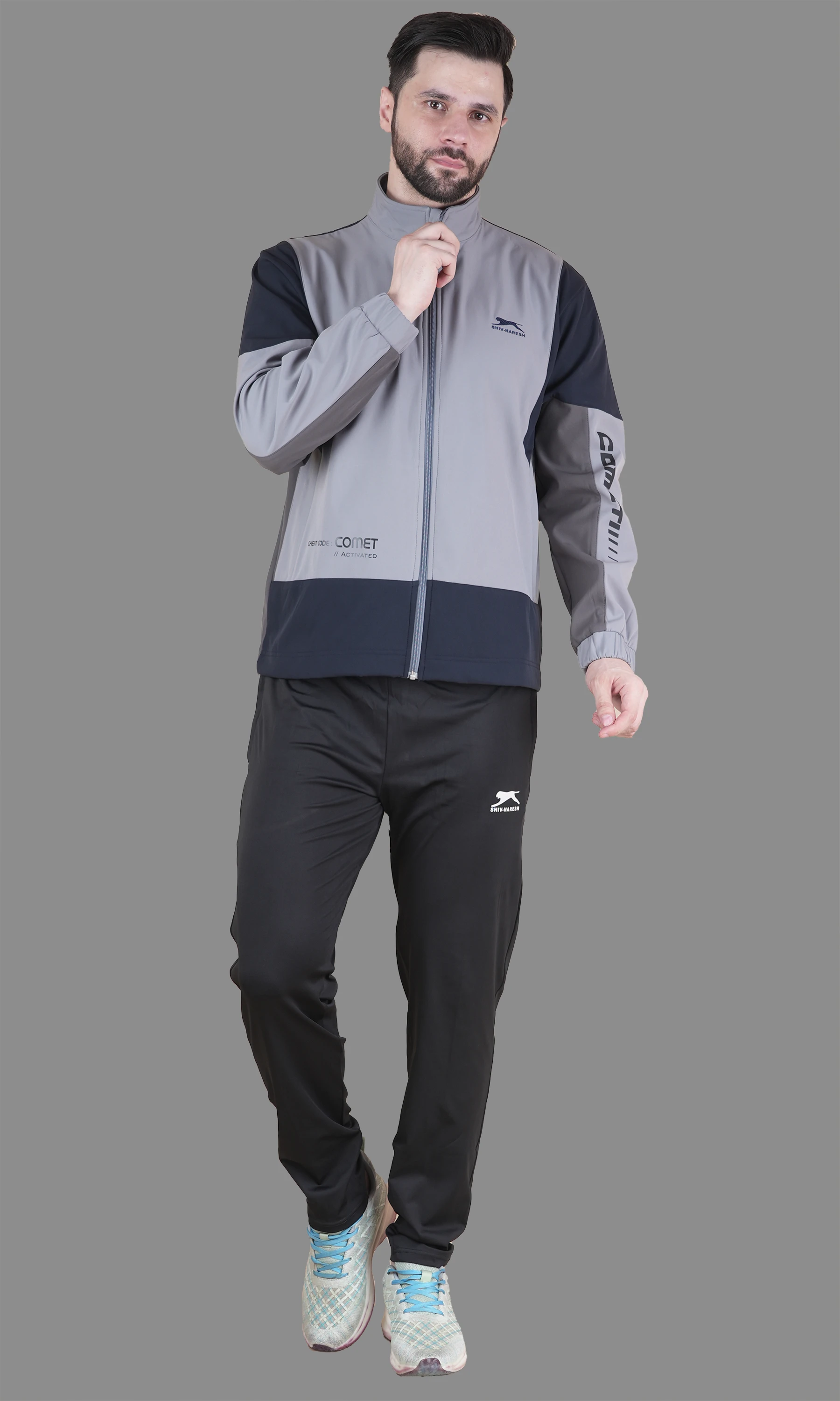 L GREY/NAVY/D GREY