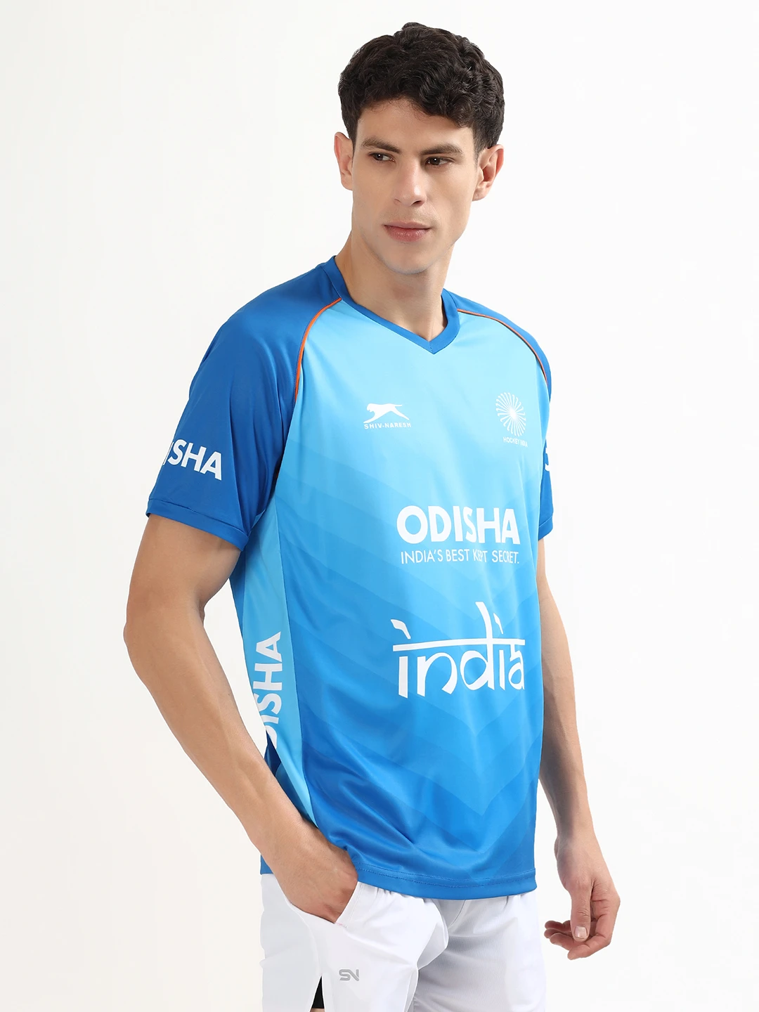 India Hockey Jersey Cyan Blue for men