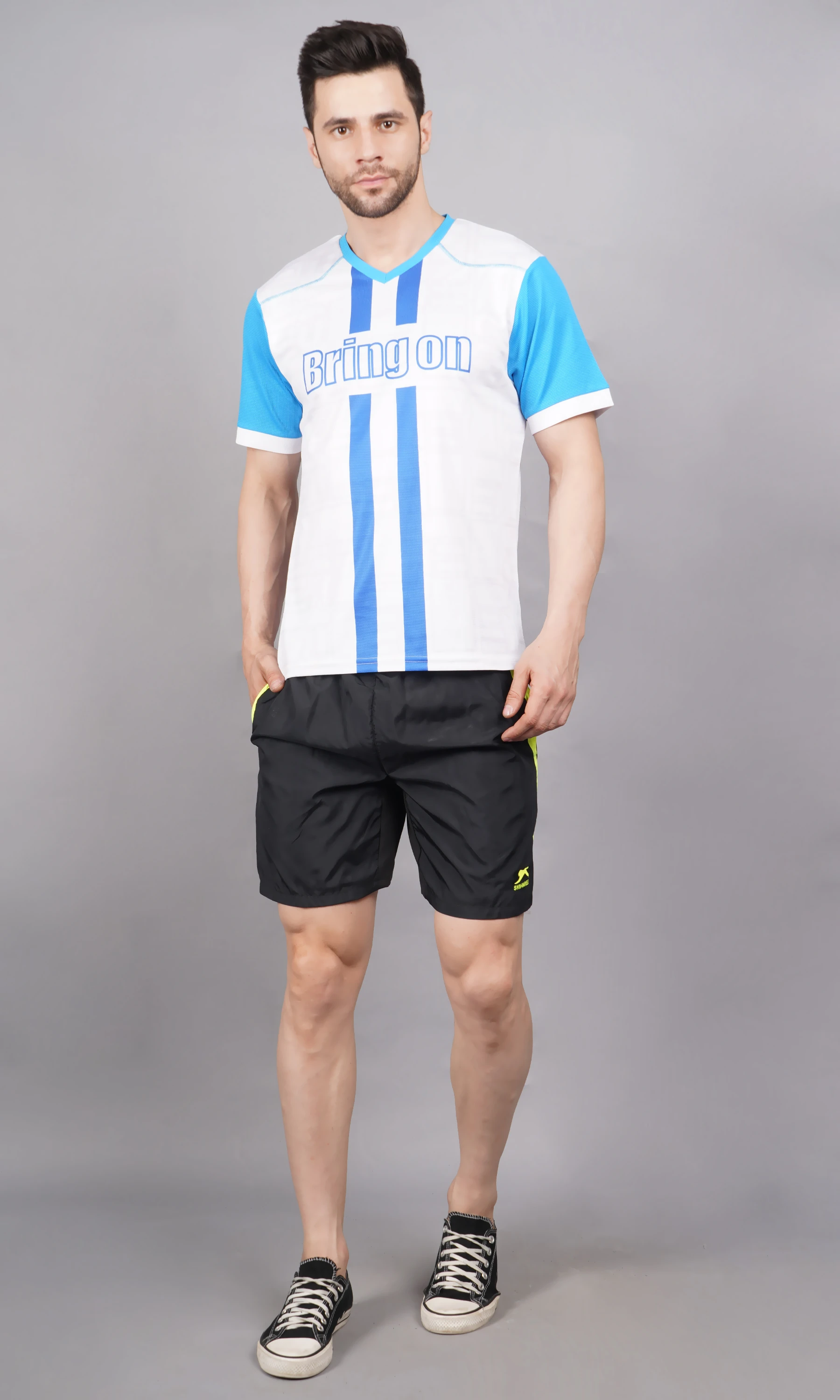 Shivnaresh Black F.scent Active Shorts for Men